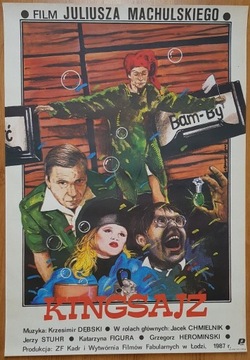 Kingsajz, Pągowski RZADKI plakat filmowy 1988 RARE