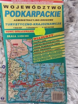 Województwo podkarpackie mapa 2003