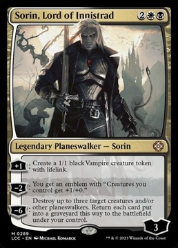 Sorin, Lord of Innistrad (LCC) M/NM