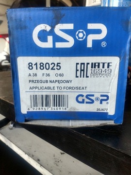 Przegub napędowy - kompletny GSP 818025