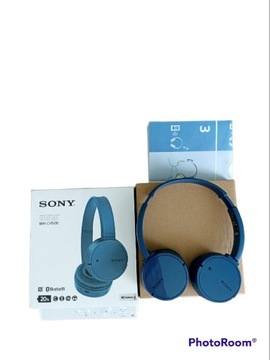 Słuchawki bezprzewodowe niebieskie Sony WH-CH500