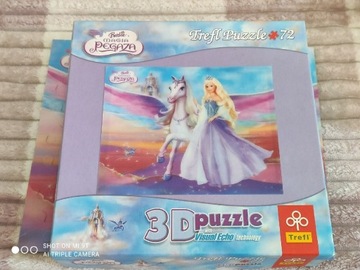 BARBIE Magia Pegaza puzzle 3D TREFL 35504 72 el
