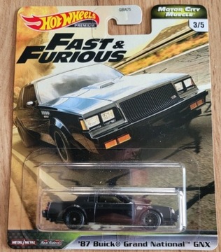 Hot wheels BUICK GRAND NATIONAL FAST FURIOUS MOTOR