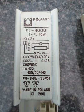 statecznik magnetyczny - indukcyjny 36-40W