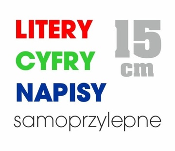 Litery, Cyfry i Napisy samoprzylepne wodoodporone!