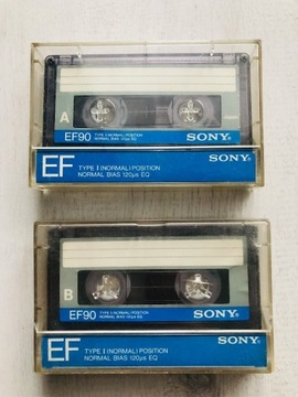 Kaseta magnetofonowa Sony 2 sztuki EF 90 