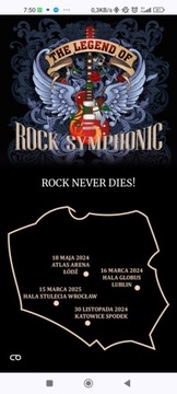 Bilety The Legend of Rock Symphonic Łódź  18.maj