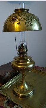 PARYŻANKA oryginalna Francuska lampa naftowa Antyk