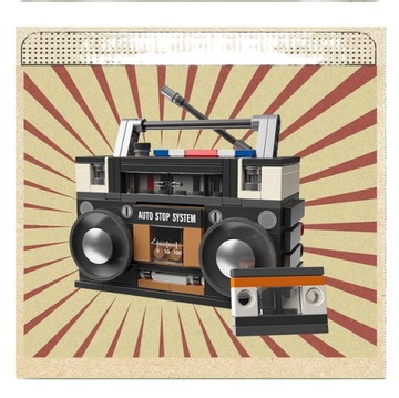 Klocki Retro Radio Boombox 1988 wys. 24 h