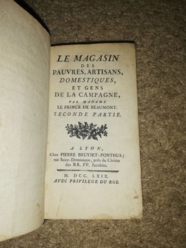 Le magasin des pauvres, artisans... 1769