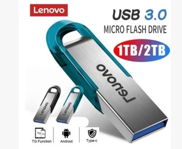 Pendrive Lenovo 2TB Usb 3.0 Metal przenośny dysk 