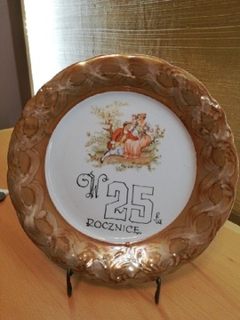 Talerz 25 rocznica okolicznościowy Wawel porcelana