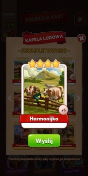 Harmonijka KARTA COIN MASTER