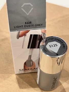 S125 Light Dusty Grey 5 ml Semilac + gratis