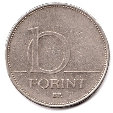 WĘGRY, 10 forintów 1994, KM# 695