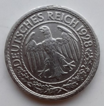NIEMCY 50 Pfennig 1928 J