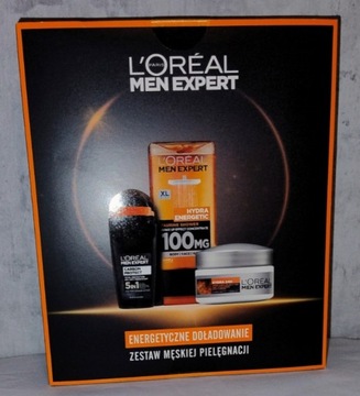 L'oreal Men Expert zestaw krem żel antyperspirant