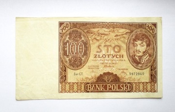 100 Złotych 1934 r.  seria CT