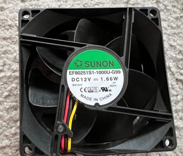 Wentylator Sunon 80x80x25 EF80251S1-1000U-G99 3pin