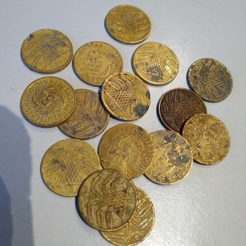 15 monet 5 pfennig 1924-1936 szczegóły w opisie
