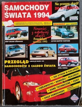 Samochody Świata 1994 - Katalog