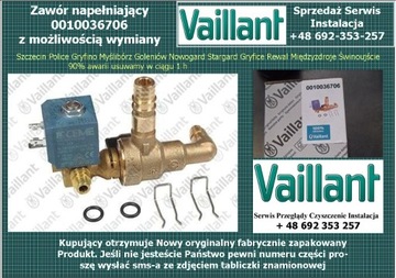 Vaillant 0010036706 zawór napełniający napełniania