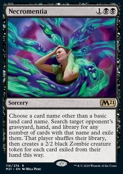 Necromentia MTG Karta