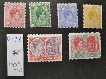 0428 St. Kitts and Nevis Anglia kolonie 1938-48 *