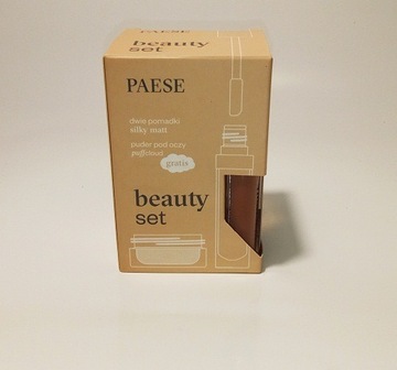 Paese beauty set 2 pomadki mat. + puder pod oczy 