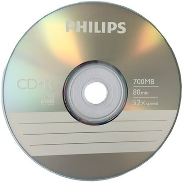 PHILIPS CD-R 52x 80min 700mb - 2szt w kopertach