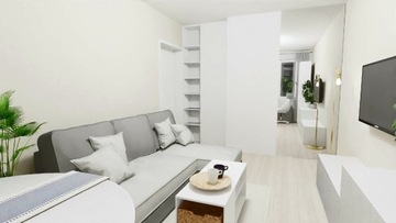 Projekt wnętrza - wizualizacja mieszkania do 50 m2