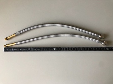 FERRO wąż bateryjny 3/8"xM10 40 cm, 2 szt