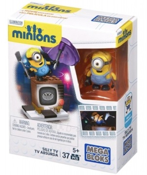 MEGA BLOKS MINIONKI Niemądry telewizor + gratis