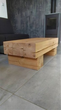 Stół stolik kawowy ława loft - sosna lite drewno 