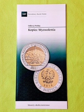 FOLDER DO MONETY 5 ZŁ 2019 KOPIEC WYZWOLENIA