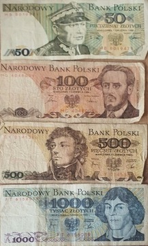 Banknoty z czasow PRL 