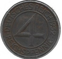Niemcy 4 pf.1932 F