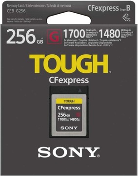 Karta Sony TOUGH CEB-G CFexpress 256 GB (CEBG256)