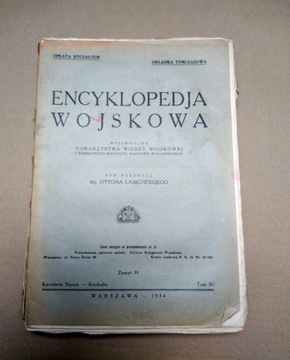 Encyklopedia Wojskowa tom IV rok 1934 WP II RP