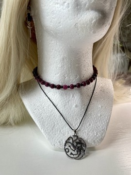 Komplet biżuterii z koralików inspirowany „Grą o Tron” handmade