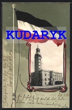 SULECHÓW Zullichau Ratusz flaga 1901