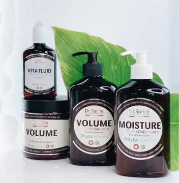 Zestaw dr.Sorbie Volume dla objętości włosów -szampon,odżywka,maska,olejek