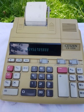 Kalkulator z drukarką Citizen CX-123a sprawny oryginalny