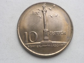 10 zł Kolumna Zygmunta III 1965 mennicza