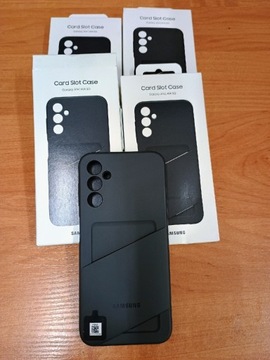 Nowe etui Samsung Galaxy A14 Card Slot Case szare oryginał bardzo mocne