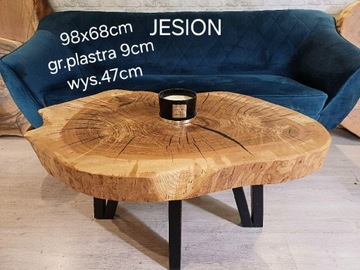 Stolik kawowy 98x68cm ława plaster drewnaWYSYŁKA 