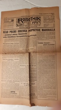 GAZETA ROBOTNIK PPS 17 KWIETNIA 1947 NR 97