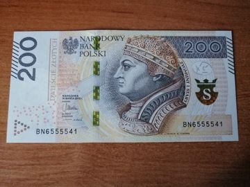 Banknot 200 zł seria BN