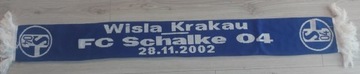 Wisła schalke szalik z okacji meczu niemiecki 