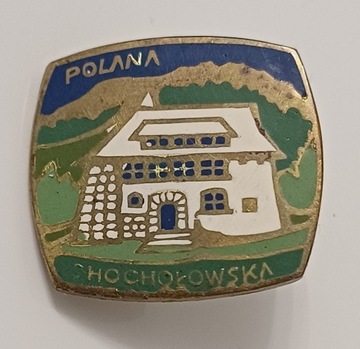 Stara przypinka PRL Polana Chochołowska (emalia)